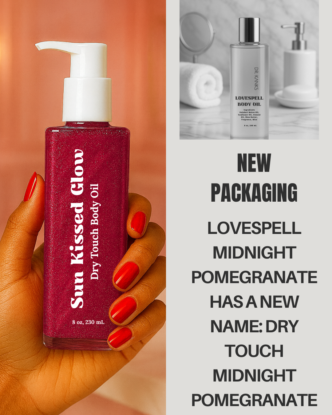 Sun-Kissed Glow Body Oil | Midnight Pomegranate