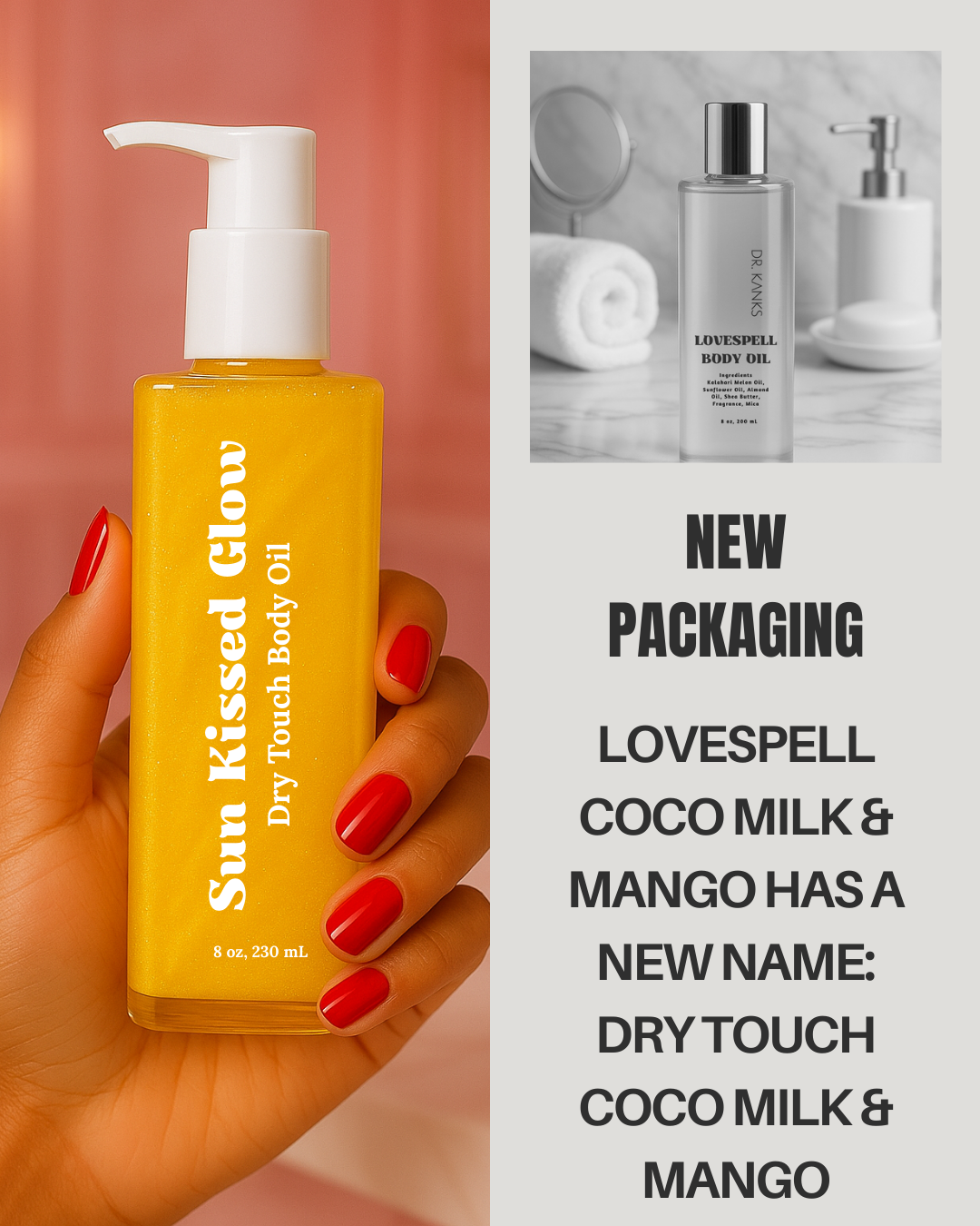 Sun-Kissed Glow Body Oil | Coco Milk & Mango Scent