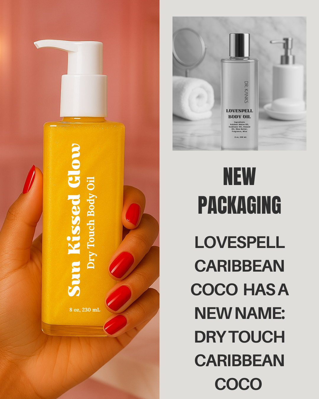Sun-Kissed Glow Body Oil | Caribbean Coconut