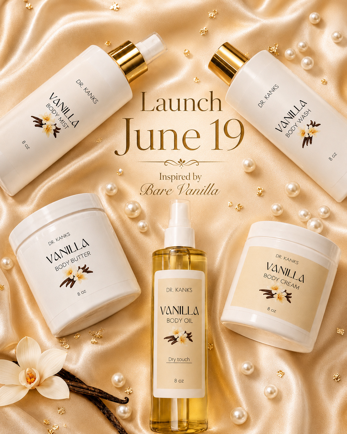 The Vanilla Opulence Collection | Oil, Spray, Cream, Butter, Wash