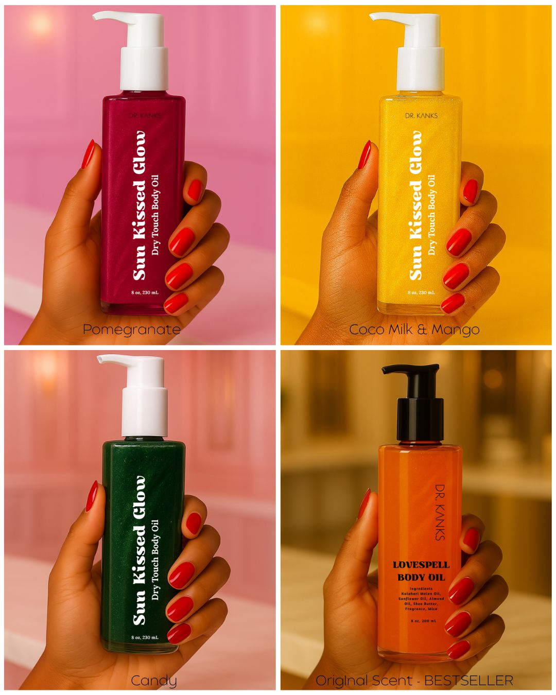 Lovespell Bundle | Non-Greasy Body Oils, Luxurious Scent Collection